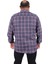 Mocgrande Büyük Beden Erkek Ekoseli Gömlek 23356 Indıgo 4
