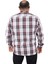 Mocgrande Büyük Beden Erkek Ekoseli Gömlek 23359 Beyaz 3