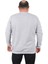 Mocgrande Büyük Beden Sweatshirt V Design 22742 Gri Melanj 3