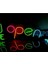 Open (Açık) Yazılı Dekoratif Neon LED Tabela 1