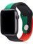 Apple Watch Uyumlu Kordon 2 3 4 5 Seri 38 mm 40 mm Siyah Kırmızı Yeşil 1