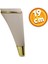 Lüks Mobilya Kanepe Sehpa Tv Ünitesi Koltuk Ayağı 19 cm Krem Gold Baza Ayak 1