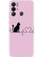 Tecno Pova Neo Kılıf Desenli Silikon Güzel Kılıf Pink Cat Heart 1303 1