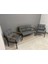 Venüs Balkon, Bahçe, Cafe - Metal Kanepe Koltuk Takımı - 2+1+1 2