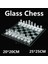 Glass Chess Cam Satranç Takımı (25 cm x 25 Cm) 1