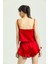 Saten Fırfırlı Pijama Takımı 3