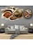 6 Parçalı Dekoratif Ahşap Duvar Tablosu ve Saati 60X124 cm B107R0011 1