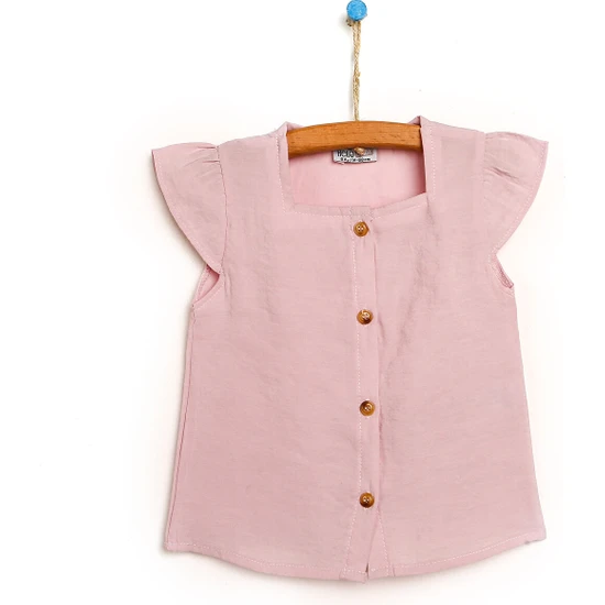 Hello Baby Hellobaby Basic Kız Bebek Modal Düğmeli Bluz Kız Bebek