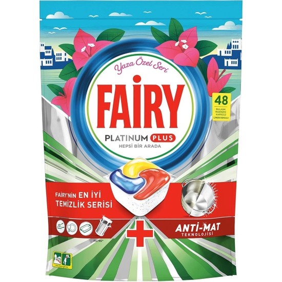 Fairy Platinum Plus 48'li Yaza Özel Bulaşık Makinası Tableti Fiyatı