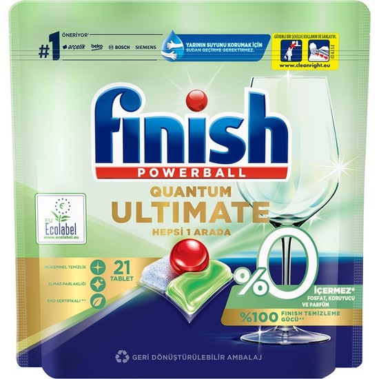 Finish Quantum Ultimate 0 (FosfatKoruyucu ve Parfüm Fiyatı