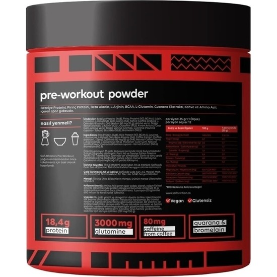 Saf Nutrition PreWorkout Mix 420gr. Fiyatı Taksit Seçenekleri