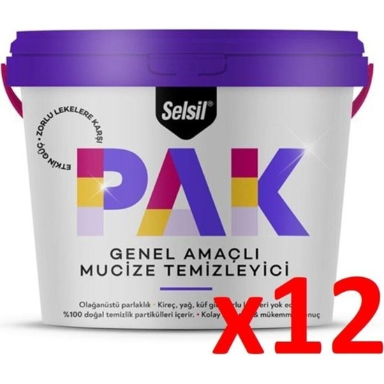 Selsil Pak Genel Amaçlı Mucize Temizleyici 500 Gr. X12 Adet Fiyatı