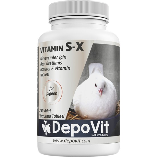 Depovit Sx Yumurtlama Yardımcı Tablet 250 Adet Güvercinler İçin Doğal E Vitamini