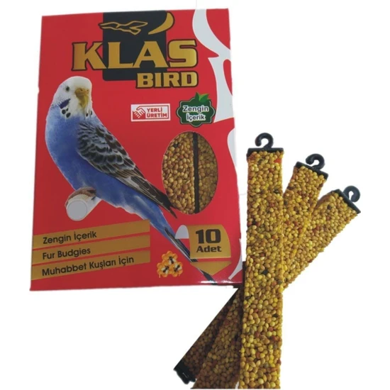 Klas Bird Muhabbet Kuşu Ballı Kraker 10'lu x 6 Paket