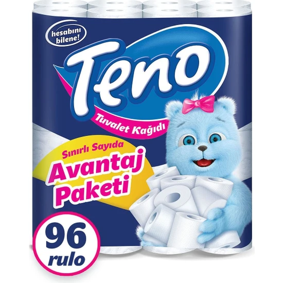Teno  Tuvalet Kağıdı 96 Rulo
