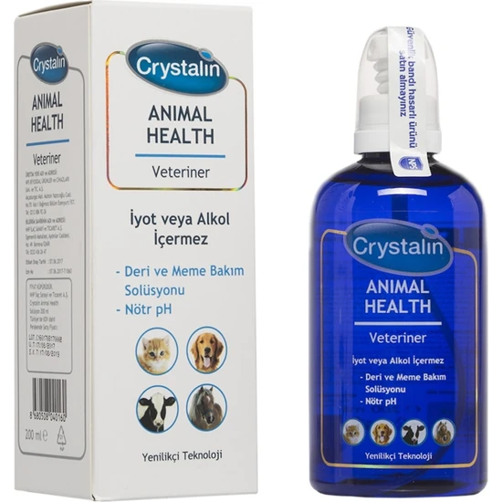 Crystalline Crystalin Animal Health Göz ve Kulak Temizleme Solüsyonu 200 ml