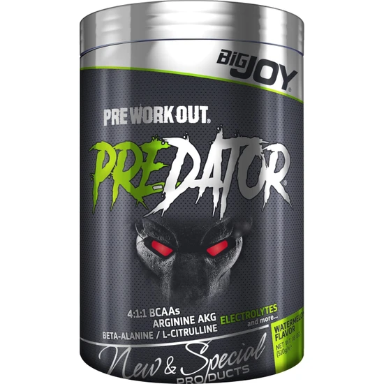 Bigjoy Sports Predator Preworkout Beta-Alanıne L-Cıtrulline Amino Asit Karpuz Aroma 510g