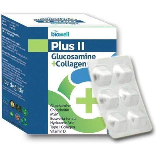 Biowell Plus Iı Glucosamine Collagen Tip 2 Kolajen 60 Kapsül Fiyatı