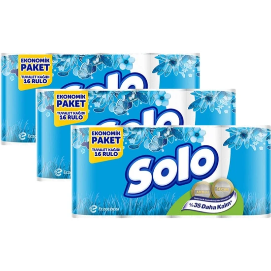 Solo Tuvalet Kâğıdı Akıllı Seçimler 16'lı 3 Paket