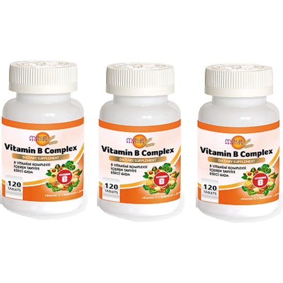 Meka Nutrition B Complex Vitamin C + Selenium 120 Tablet 3 Fiyatı
