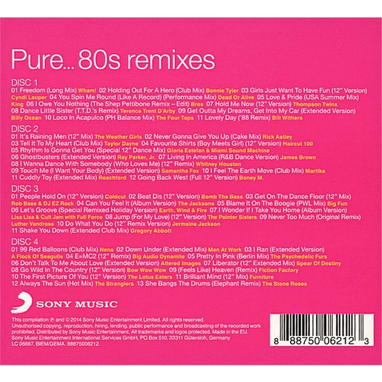 Pure... 80S Remixes - 4 CD Boxset Fiyatı - Taksit Seçenekleri