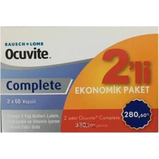 Ocuvite Complete 60 Kapsül - 2li Fırsat Paketi