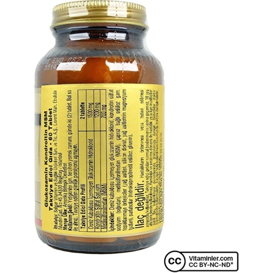 Solgar Glucosamine Chondroitin Msm 60 Tablet Fiyatı