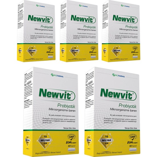Newvit Probiyotik Kapsül 5x Fiyatı - Taksit Seçenekleri