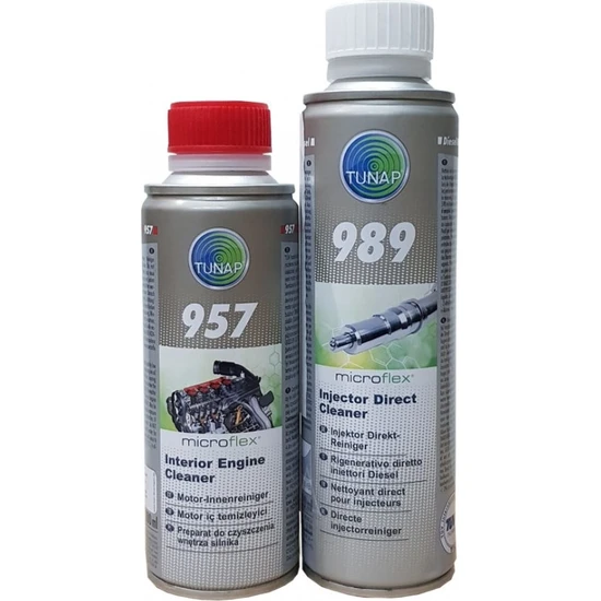 Tunap 989- Dizel Enjektör Temizleyici 300 ml + 957 Motor Iç Temiz