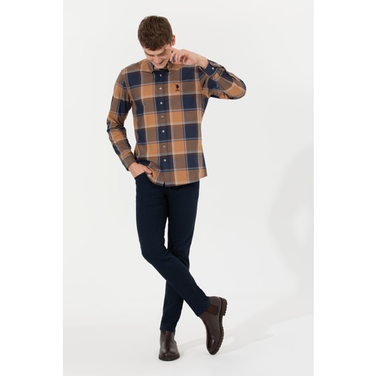 U.S. Polo Assn. Erkek Lacivert Kanvas / Chino Pantolon 50260816-VR033