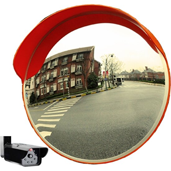 Lorex LR-A25 Akrilik Muhafazalı Trafik Güvenlik Aynası 60 CM-LR-D12IR Caydırıcı Kamera Hediyeli