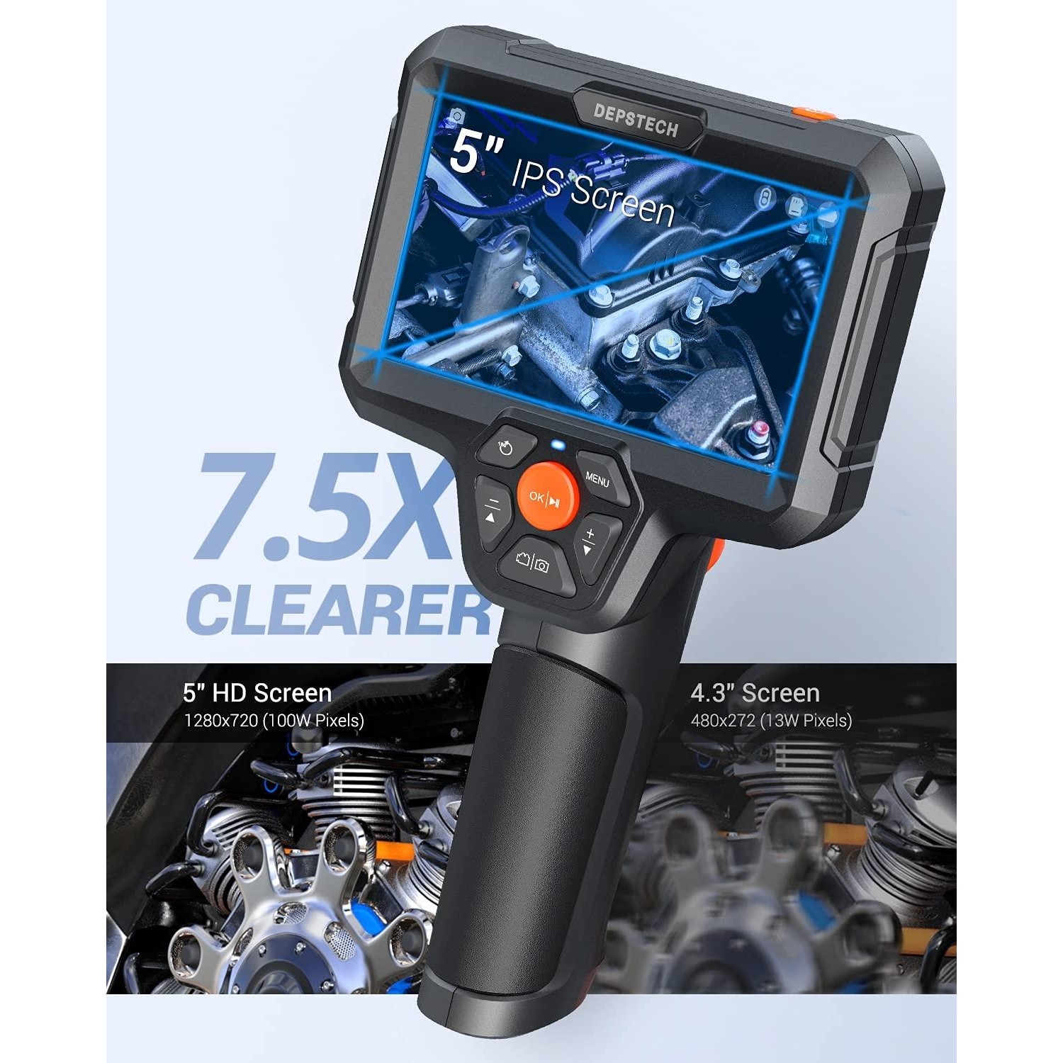 Depstech DS500 5" IPS Lcd 5 Mt Borescope Endoskop Kamera Fiyatı
