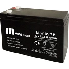 Mervesan 7 Ah / 12V Kurşun / Asit Kuru Tip Akü Mrw-12/7 E (Ekonomik)