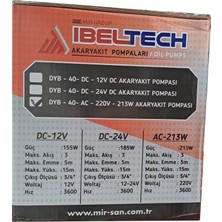 İbeltech Akaryakıt Pompası DYB-40-AC-220V-213W