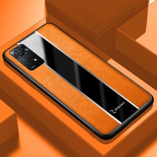 Xiaomi Redmi Note 11 Pro 5g Kılıf Zebana Premium Deri Kılıf Turuncu