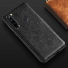 Xiaomi Redmi Note 8 Kılıf Zebana Lüx Deri Kılıf Siyah