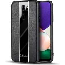 Zebana Xiaomi Redmi Note 8 Pro Kılıf Zebana Premium Deri Kılıf Siyah