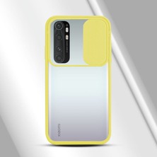 Zebana Xiaomi Mi Note 10 Lite Kılıf Kamera Lens Korumalı Kılıf Sarı