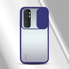 Zebana Xiaomi Mi Note 10 Lite Kılıf Kamera Lens Korumalı Kılıf Lacivert