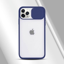 Zebana Apple iPhone 11 Pro Max Kılıf Kamera Lens Korumalı Kılıf Lacivert