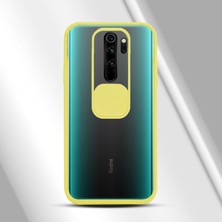 Zebana Xiaomi Redmi Note 8 Pro Kılıf Kamera Lens Korumalı Kılıf Sarı