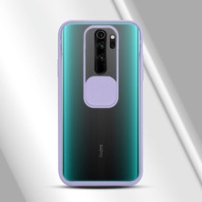 Zebana Xiaomi Redmi Note 8 Pro Kılıf Kamera Lens Korumalı Kılıf Lila