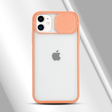 Zebana Apple iPhone 12 Mini Kılıf Kamera Lens Korumalı Kılıf Rose Gold