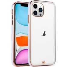 Zebana Apple iPhone 13 Pro Max Kılıf Zebana Glitter Silikon Kılıf Lila