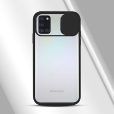 Zebana Samsung Galaxy A31 Kılıf Kamera Lens Korumalı Kılıf Siyah