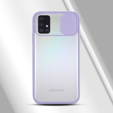 Zebana Samsung Galaxy M51 Kılıf Kamera Lens Korumalı Kılıf Lila