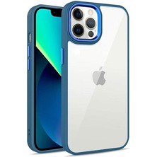 Zebana Apple iPhone 12 Pro Max Kılıf Guard Kamera Korumalı Silikon Kılıf Lacivert