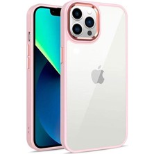 Zebana Apple iPhone 13 Pro Kılıf Guard Kamera Korumalı Silikon Kılıf Rose Gold