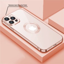 Apple iPhone 13 Pro Kılıf Zebana Glint Silikon Kılıf Rose Gold