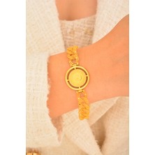 Cebeci Tuğra Çerçeveli Circle Bileklik